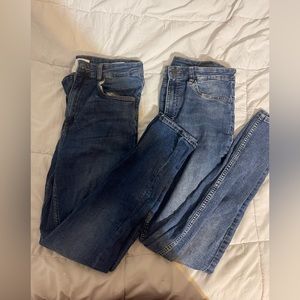 2 pairs of jeans from H&M. Nice fit and very gently worn.